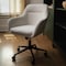Martha Stewart Rayna Upholstered Office Chair in White/Oil Rubbed Bronze CH-220921-6-WH-BK-MS - alternate 1